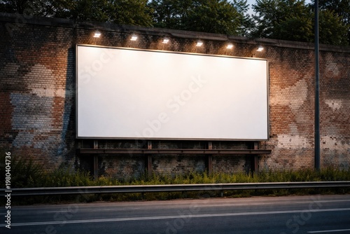 Empty billboard for adverti...