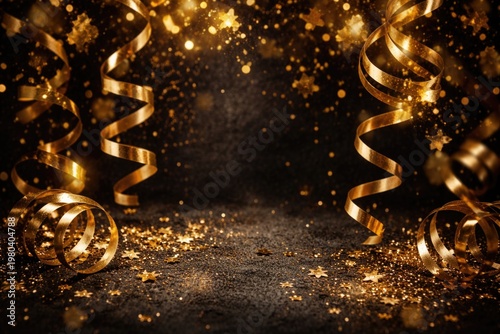 Golden Streamer Decorations...