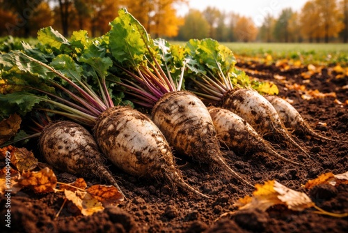 Vibrant Sugar Beets Harvest...