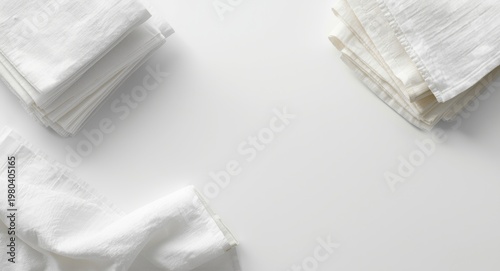 White desk top aerial shot ...