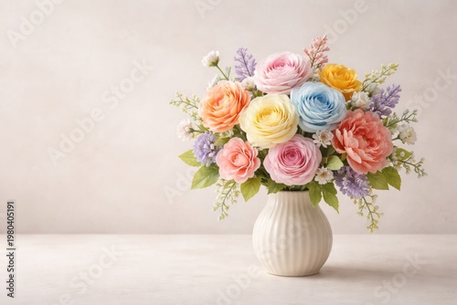 Artificial multicolor flowe...