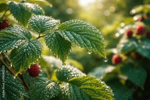 Raspberry Leaves Covered in...
