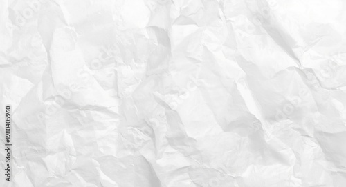 Wrinkled white paper textur...