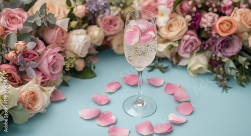 Stylish celebration scene w...