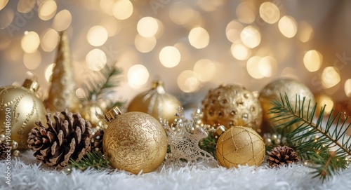 Seasonal decor including go...