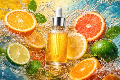 Citrus serum bottle submerg...