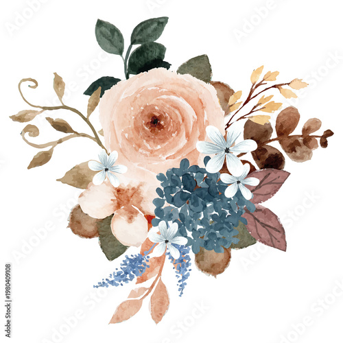 bouquet of roses on a white background