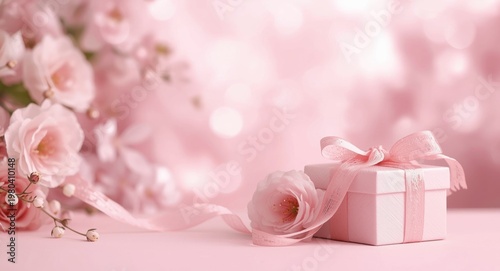 Soft bokeh pink spring back...