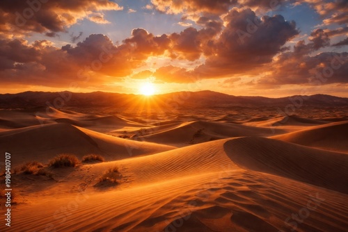 stunning sunset illuminatin...