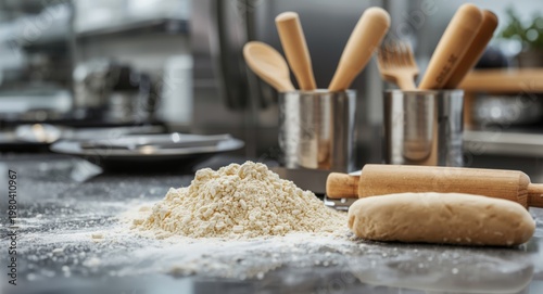 Flour and dough utensils fo...