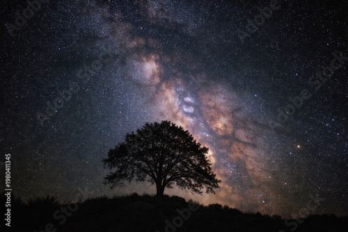 Nighttime long exposure of ...