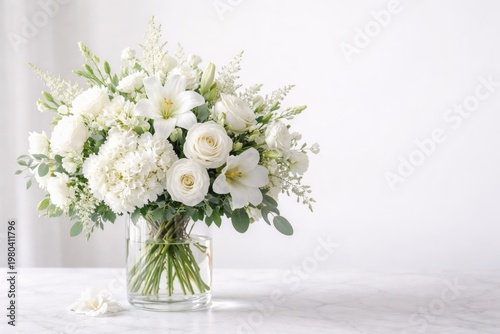 Elegant white floral arrang...