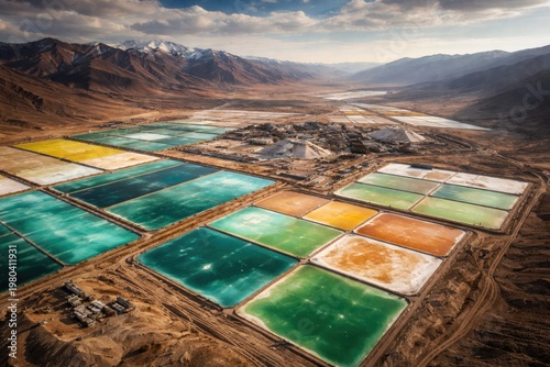 Aerial view of unusual lith...