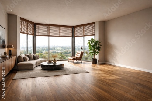 Stylish room featuring corn...