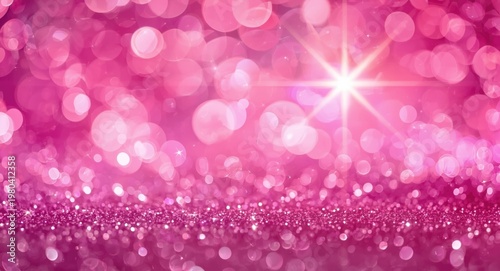 Glittery backdrop featuring...