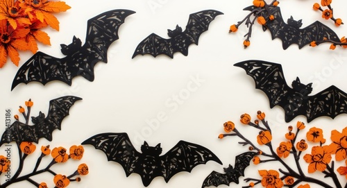Top view of Halloween decor...