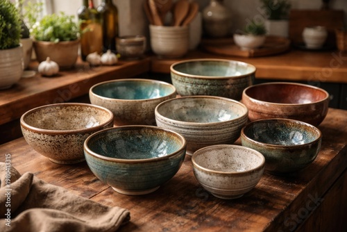 Handcrafted Ceramic Bowls A...