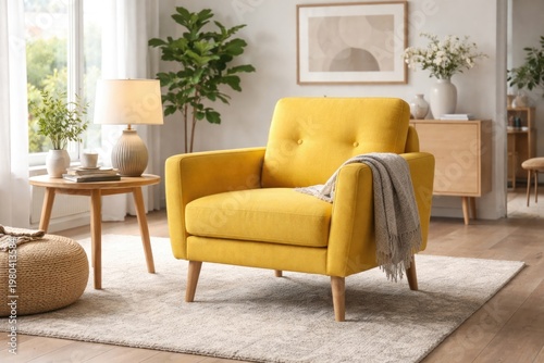 Digitally rendered yellow a...