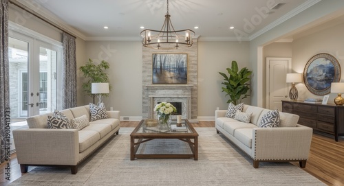 welcoming living space furn...