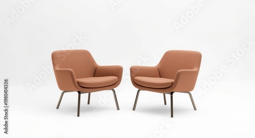 Two chic chairs arranged si...