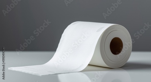 Hygienic white toilet paper...