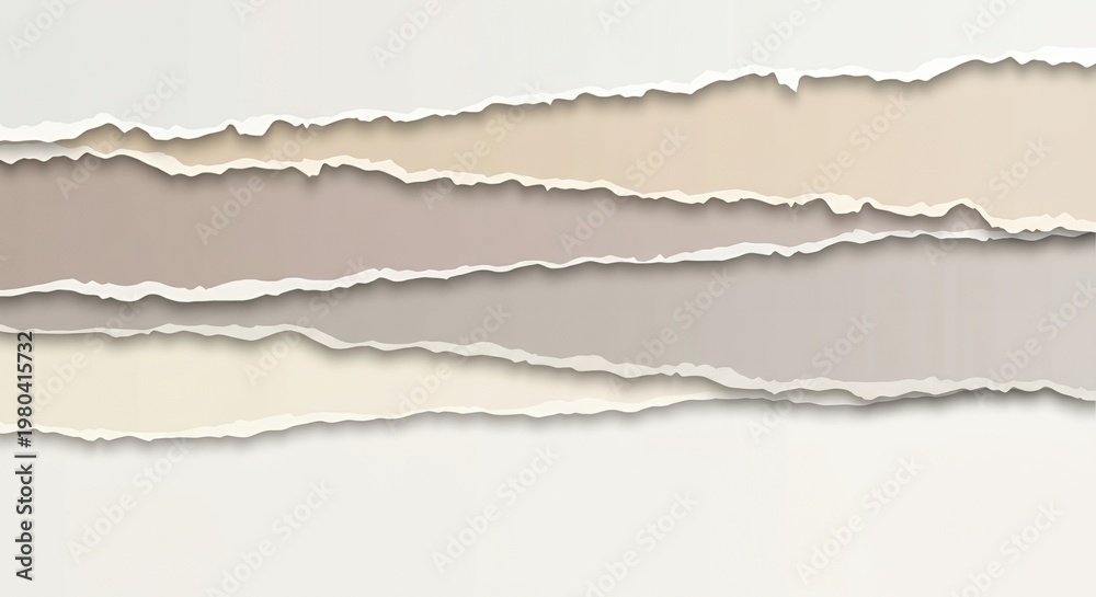 Fototapeta premium Multicolor Paper Tear Layers