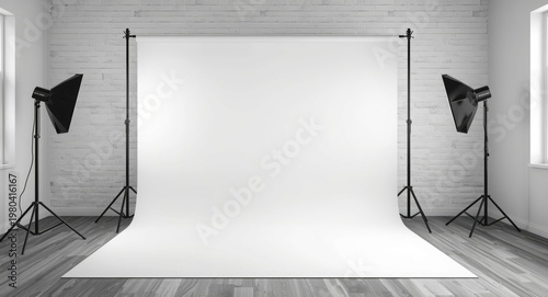 White backdrop featuring cl...