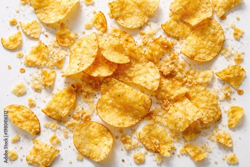 Close up of shattered potat...