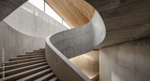 Unique abstract concrete in...