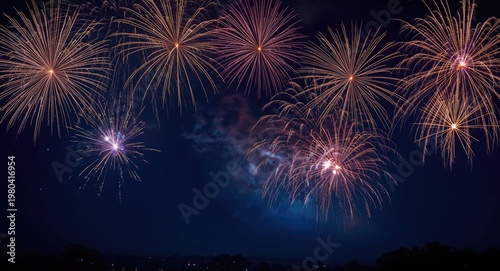 Sparkling fireworks creatin...