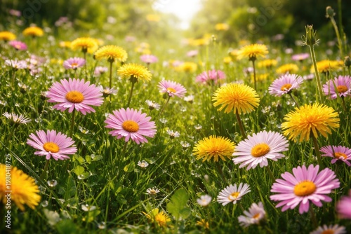 Vibrant summer floral scene...