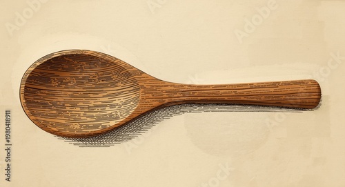 Whimsical hand drawn wooden...