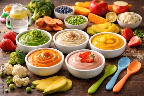 Assorted Baby Food Bowls wi...