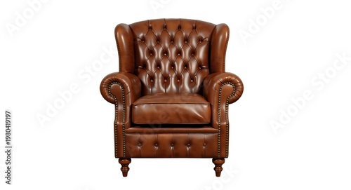 upscale leather arm chair i...