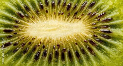 Vivid close up of kiwi frui...