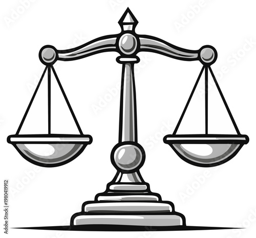 Classic Scales of Justice Symbol