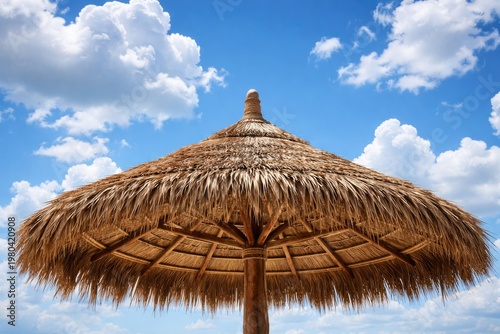 Sunny day view of a palapa ...