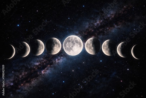 Lunar Phase Progression Ove...