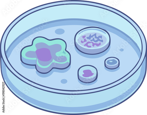 Biotech and bioengineering Illustration