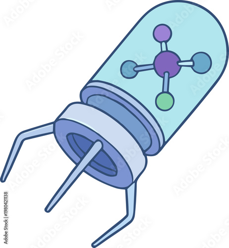 Biotech and bioengineering Illustration