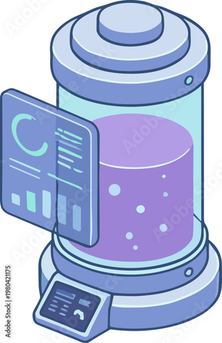 Biotech and bioengineering Illustration