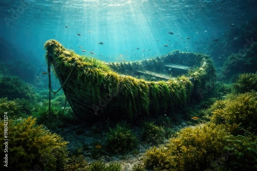 Tranquil underwater scene w...