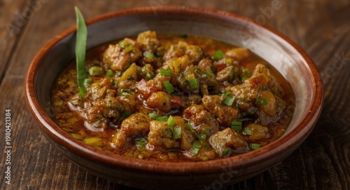 Traditional green chili sam...