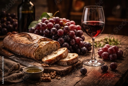 Still Life of Grapes, Rusti...
