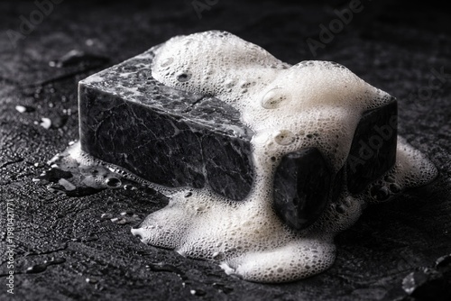 Luxurious charcoal soap bar...