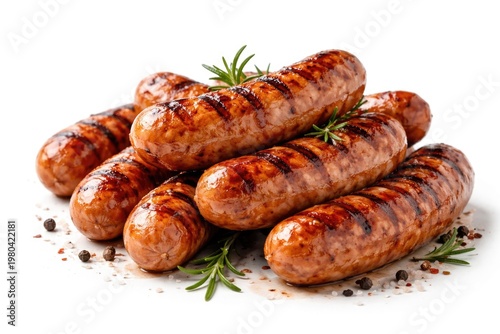Grilled Sausages Stacked on...
