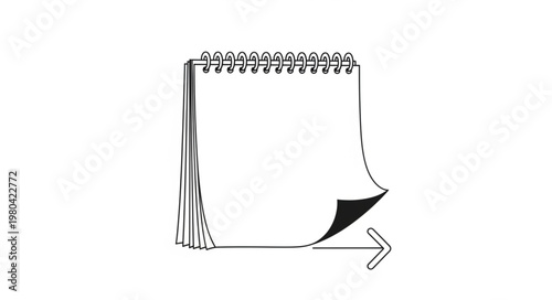 Modern Calendar with Progress Symbol Design