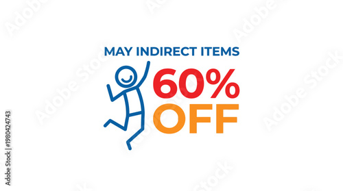 Fun Discount Announcement 60% Off Sale