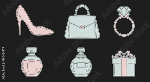 Luxury fashion jewelry and accessories.