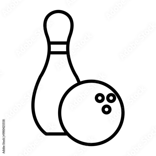 bowling ball and pins